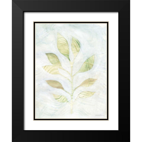 Breezy Fronds I Black Modern Wood Framed Art Print with Double Matting by Lam, Vanna