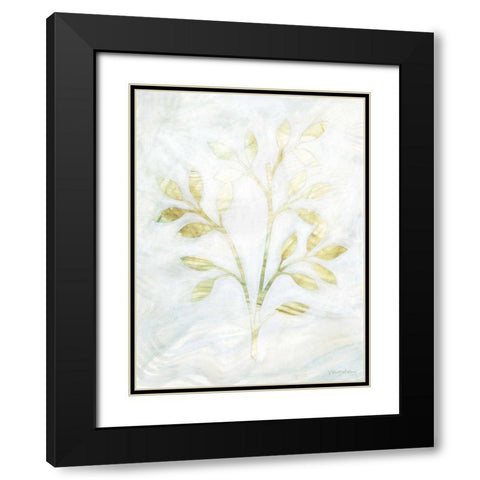 Breezy Fronds II Black Modern Wood Framed Art Print with Double Matting by Lam, Vanna