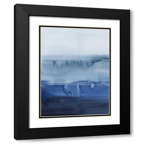 La Mar Azul II Black Modern Wood Framed Art Print with Double Matting by Popp, Grace