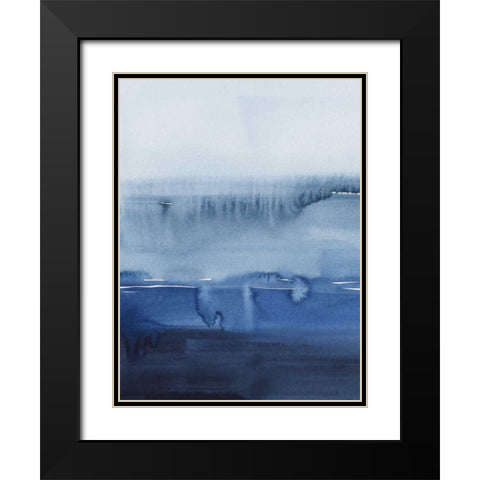 La Mar Azul II Black Modern Wood Framed Art Print with Double Matting by Popp, Grace