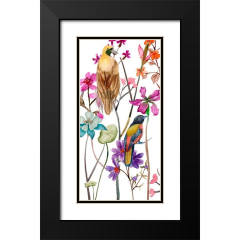 Tangled Garden II Black Modern Wood Framed Art Print with Double Matting by Wang, Melissa