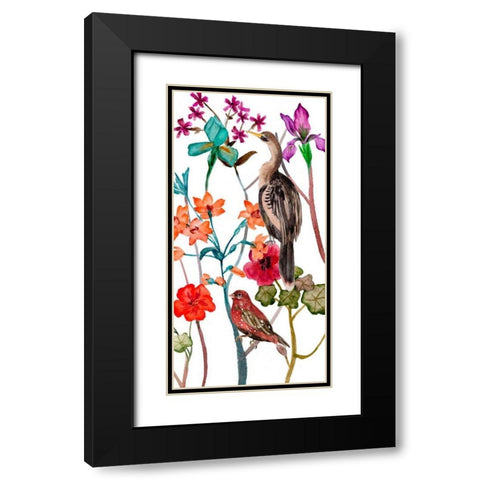 Tangled Garden IV Black Modern Wood Framed Art Print with Double Matting by Wang, Melissa