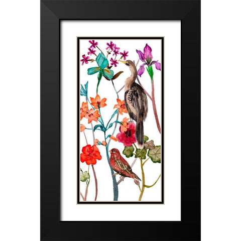 Tangled Garden IV Black Modern Wood Framed Art Print with Double Matting by Wang, Melissa