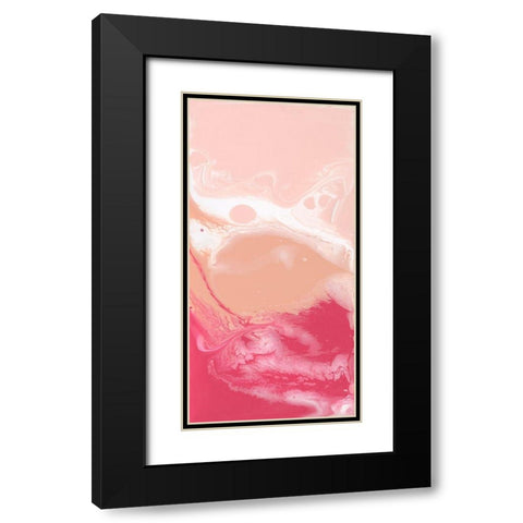 Bubble Flux I Black Modern Wood Framed Art Print with Double Matting by Studio W