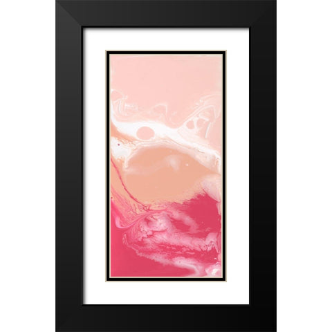 Bubble Flux I Black Modern Wood Framed Art Print with Double Matting by Studio W