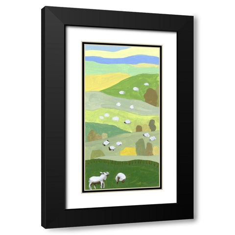 Mountain Sheep I Black Modern Wood Framed Art Print with Double Matting by Wang, Melissa