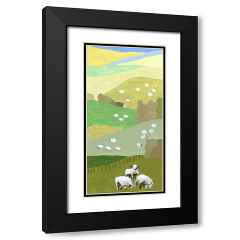 Mountain Sheep II Black Modern Wood Framed Art Print with Double Matting by Wang, Melissa