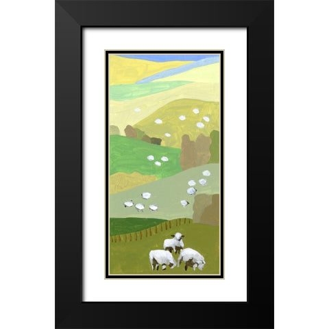 Mountain Sheep II Black Modern Wood Framed Art Print with Double Matting by Wang, Melissa