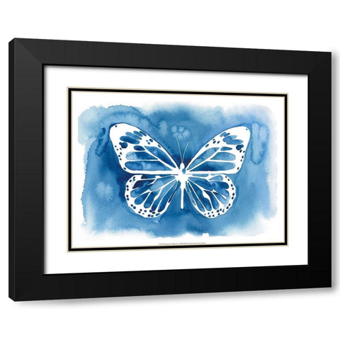 Butterfly Inkling II Black Modern Wood Framed Art Print with Double Matting by Popp, Grace