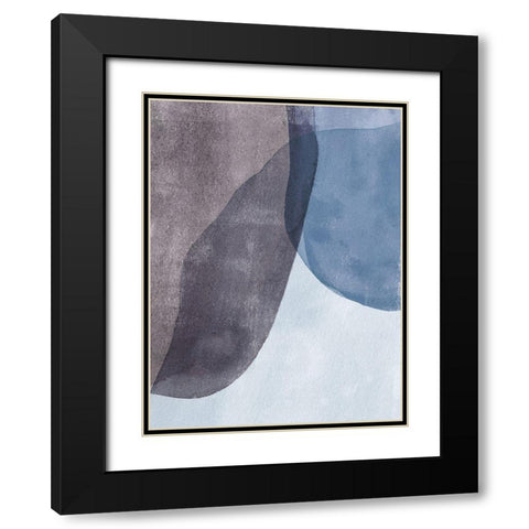 Quake I Black Modern Wood Framed Art Print with Double Matting by Caroline, Emma