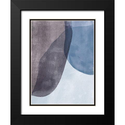 Quake I Black Modern Wood Framed Art Print with Double Matting by Caroline, Emma