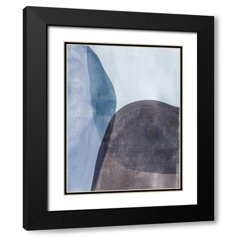Quake II Black Modern Wood Framed Art Print with Double Matting by Caroline, Emma
