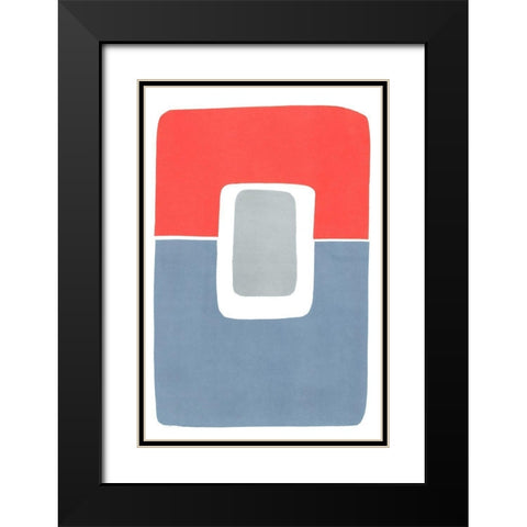 Primary Arches II Black Modern Wood Framed Art Print with Double Matting by Delamater, Rob