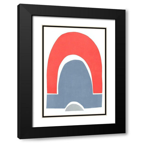 Primary Arches III Black Modern Wood Framed Art Print with Double Matting by Delamater, Rob