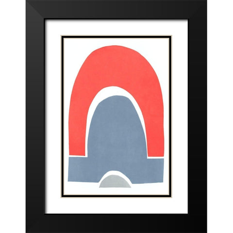 Primary Arches III Black Modern Wood Framed Art Print with Double Matting by Delamater, Rob