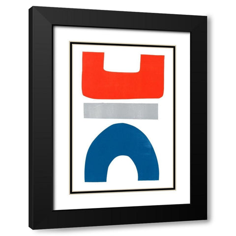 Primary Arches IV Black Modern Wood Framed Art Print with Double Matting by Delamater, Rob