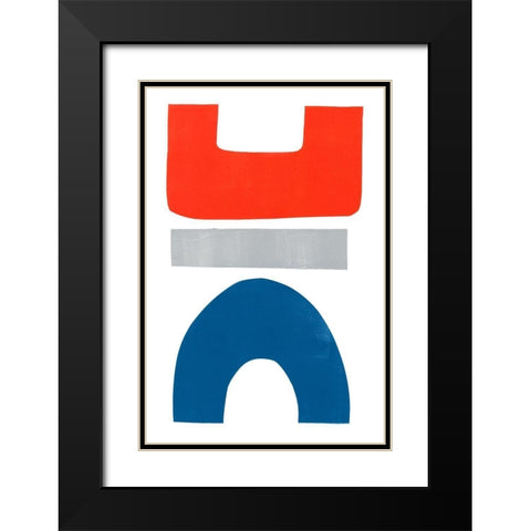 Primary Arches IV Black Modern Wood Framed Art Print with Double Matting by Delamater, Rob