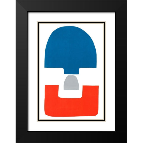 Primary Arches V Black Modern Wood Framed Art Print with Double Matting by Delamater, Rob