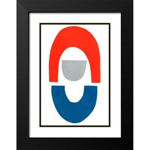 Primary Arches VI Black Modern Wood Framed Art Print with Double Matting by Delamater, Rob