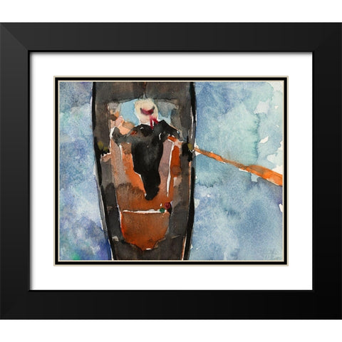 Above the Gondola II Black Modern Wood Framed Art Print with Double Matting by Dixon, Samuel