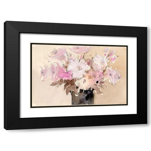 Mauve Arrangement II Black Modern Wood Framed Art Print with Double Matting by Dixon, Samuel