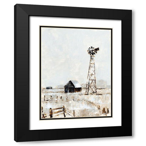 Rustic Prairie II Black Modern Wood Framed Art Print with Double Matting by Harper, Ethan