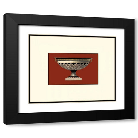 Small Antique Vase III Black Modern Wood Framed Art Print with Double Matting by Antonini, Da Carlo