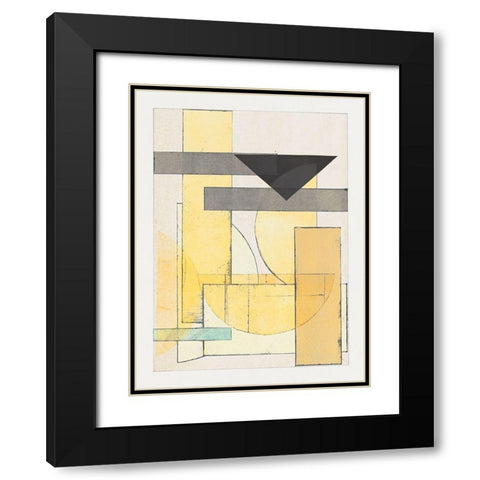 Mapping Bauhaus I Black Modern Wood Framed Art Print with Double Matting by Delamater, Rob