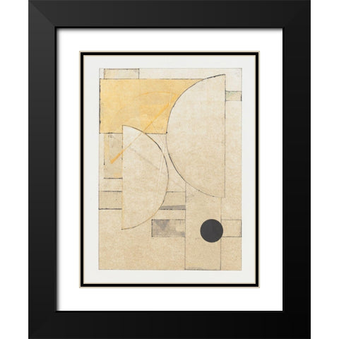 Mapping Bauhaus II Black Modern Wood Framed Art Print with Double Matting by Delamater, Rob