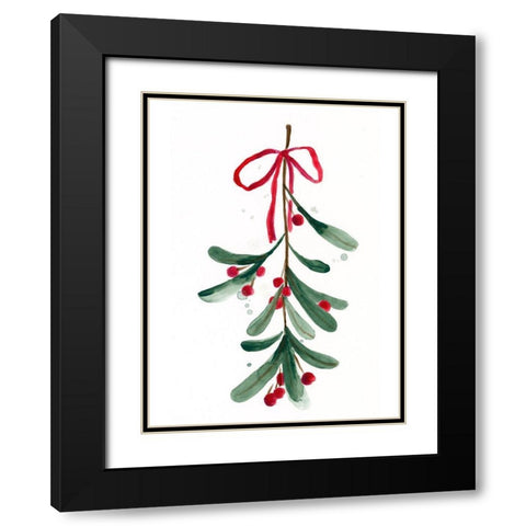 Warm Winter Wishes V Black Modern Wood Framed Art Print with Double Matting by Vess, June Erica