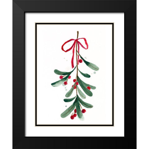 Warm Winter Wishes V Black Modern Wood Framed Art Print with Double Matting by Vess, June Erica