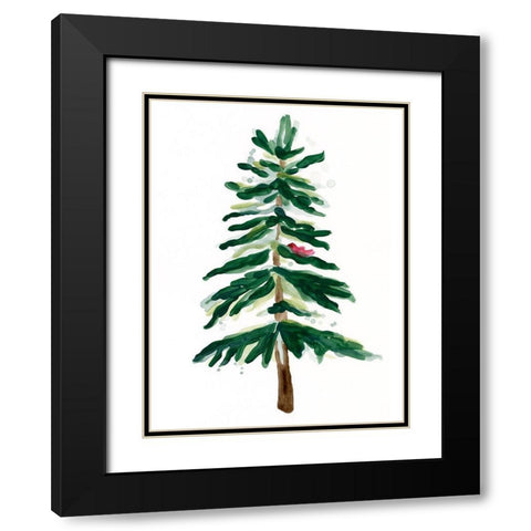 Warm Winter Wishes VII Black Modern Wood Framed Art Print with Double Matting by Vess, June Erica