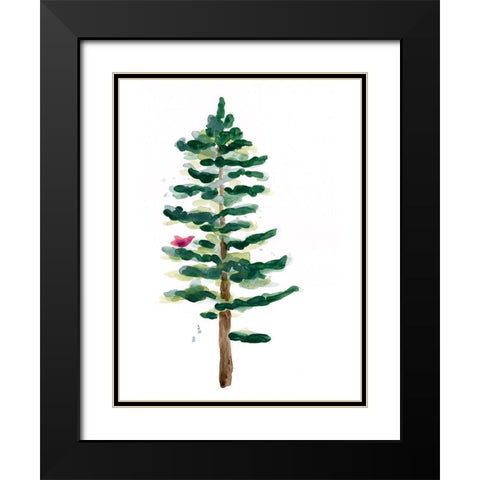 Warm Winter Wishes VIII Black Modern Wood Framed Art Print with Double Matting by Vess, June Erica