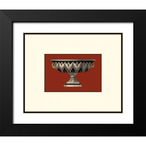 Small Antique Vase IV Black Modern Wood Framed Art Print with Double Matting by Antonini, Da Carlo