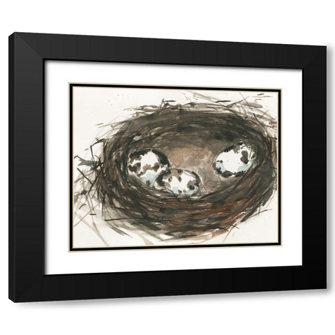 Nesting Eggs II Black Modern Wood Framed Art Print with Double Matting by Dixon, Samuel