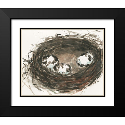 Nesting Eggs II Black Modern Wood Framed Art Print with Double Matting by Dixon, Samuel