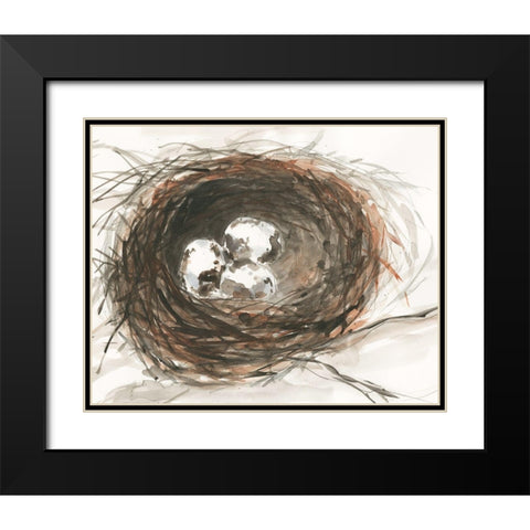 Nesting Eggs III Black Modern Wood Framed Art Print with Double Matting by Dixon, Samuel