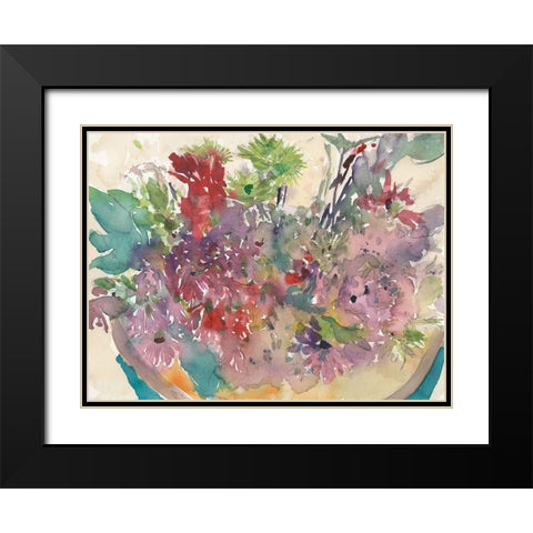 Assorted Summer Planter II Black Modern Wood Framed Art Print with Double Matting by Dixon, Samuel