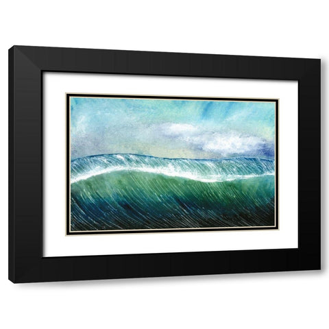 Big Surf I Black Modern Wood Framed Art Print with Double Matting by Ludwig, Alicia