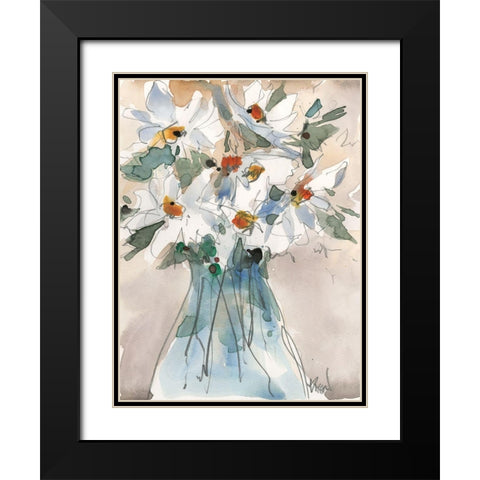 Daisy Point of View II Black Modern Wood Framed Art Print with Double Matting by Dixon, Samuel