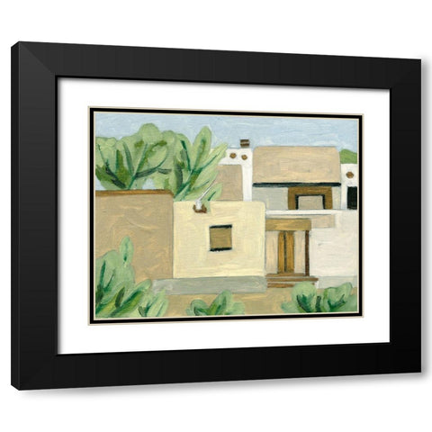 Hidden Land I Black Modern Wood Framed Art Print with Double Matting by Wang, Melissa