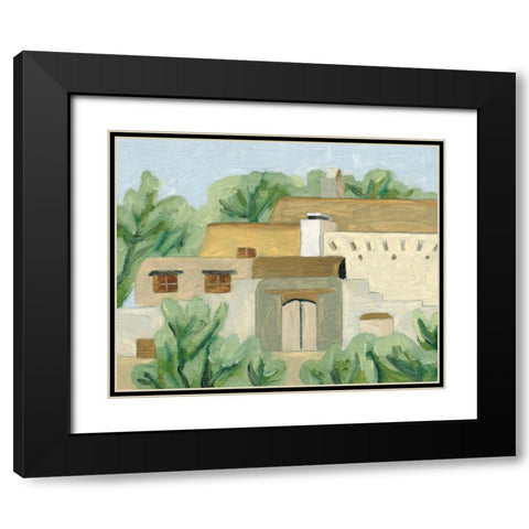 Hidden Land II Black Modern Wood Framed Art Print with Double Matting by Wang, Melissa