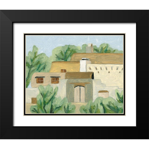 Hidden Land II Black Modern Wood Framed Art Print with Double Matting by Wang, Melissa