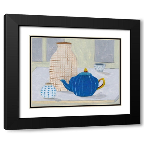 Still II Black Modern Wood Framed Art Print with Double Matting by Wang, Melissa