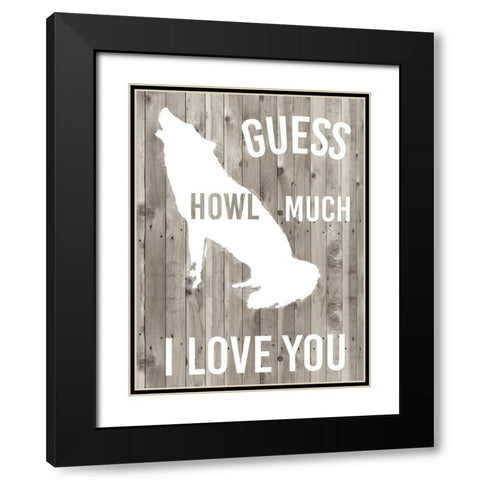 Lodge Pun II Black Modern Wood Framed Art Print with Double Matting by Studio W