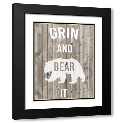 Lodge Pun III Black Modern Wood Framed Art Print with Double Matting by Studio W