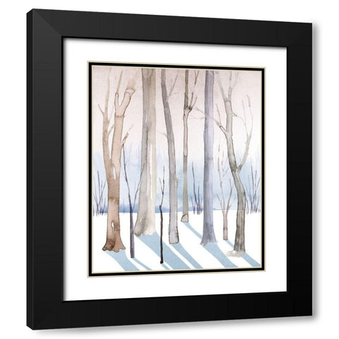 Woodland Whisper I Black Modern Wood Framed Art Print with Double Matting by Popp, Grace