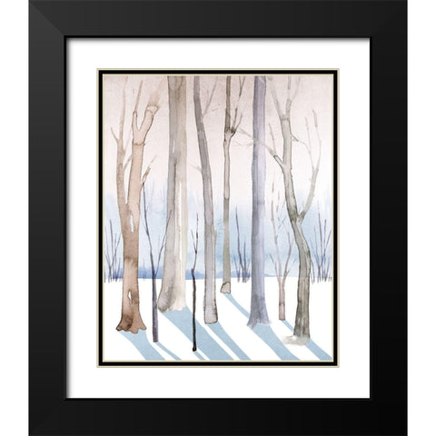 Woodland Whisper I Black Modern Wood Framed Art Print with Double Matting by Popp, Grace