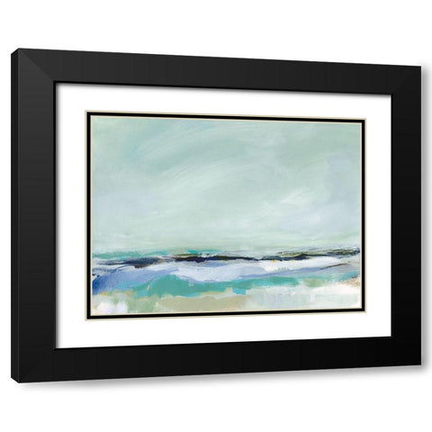East Coast II Black Modern Wood Framed Art Print with Double Matting by Long, Christina