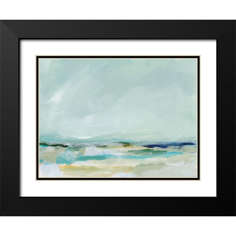 East Coast III Black Modern Wood Framed Art Print with Double Matting by Long, Christina